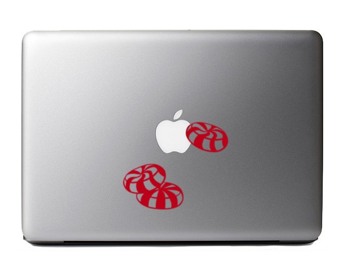 Candy Peppermint mint - Macbook and Ipad Decal Custom Colors and Sizes Available
