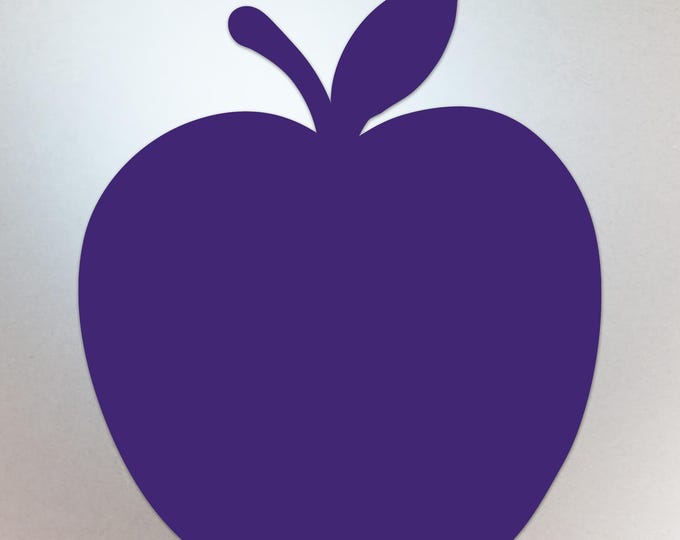 Purple Apple Shaped Decal – Vinyl Sticker Compatible with MacBook Neo - Compatible with All Models