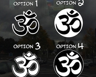 Om Symbol Window Cling - Vibrant Static Cling Window Cling Indoor and Outdoor!