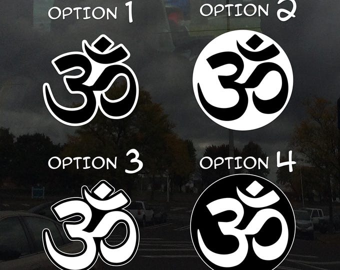 Om Symbol Window Cling - Vibrant Static Cling Window Cling Indoor and Outdoor!