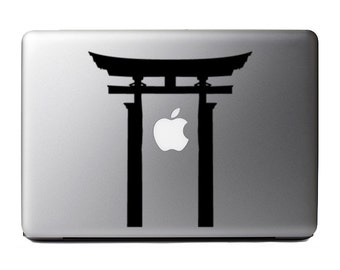 Asia#1-Torii-Japanese Gate-Shinto Shrine-Macbook and Ipad Decal Custom Colors and Sizes Available