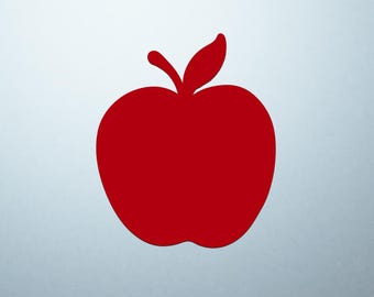 Red Apple Shaped Logo Cover Decal – Vinyl Sticker for Laptops, Notebooks, and Tablets with Apple-Shaped Logos