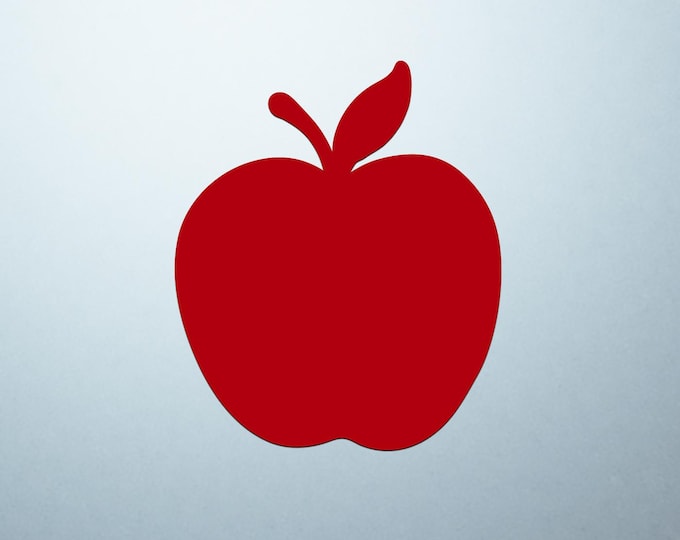 Red Apple Shaped Logo Cover Decal – Vinyl Sticker for Laptops, Notebooks, and Tablets with Apple-Shaped Logos