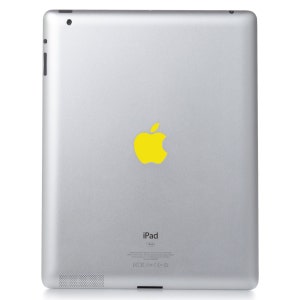Yellow Vinyl Decal Apple Cover - Color Changer - Sized for Ipad