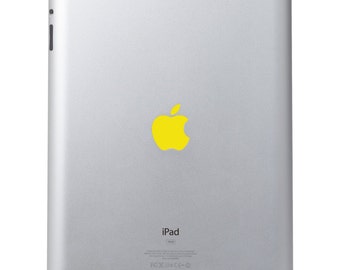 Yellow Vinyl Decal Apple Cover - Color Changer - Sized for Ipad