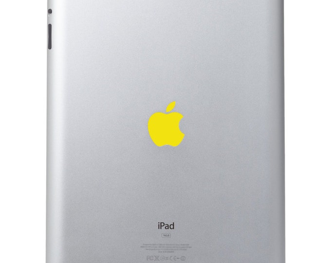 Yellow Vinyl Decal Apple Cover - Color Changer - Sized for Ipad