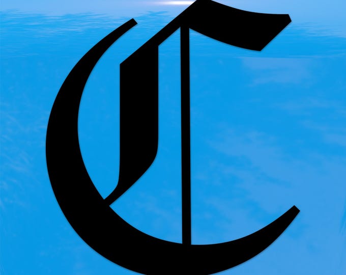 Old English Letter C Sticker - Vinyl Decal for Indoor & Outdoor Use on Cars, ATV, Boats, Windows and More