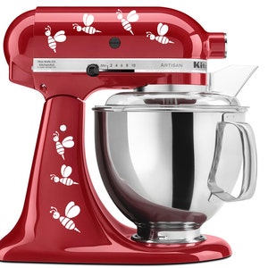 Cartoon Flying Honeybees Bee - Vinyl Decal Set for Kitchen Mixers