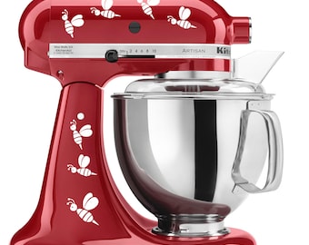 Cartoon Flying Honeybees Bee - Vinyl Decal Set for Kitchen Mixers