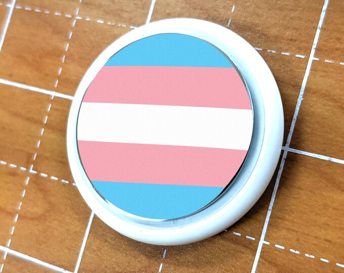 Skin for Airtag Transgender Pride Flag LGBTQ Trans Pride Flag - Vibrant color vinyl decal