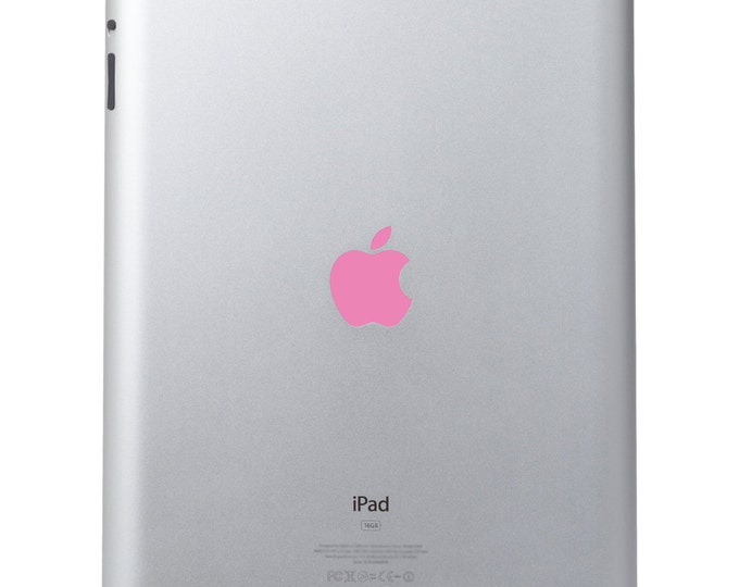 Soft Pink Vinyl Decal Apple Cover - Color Changer - Sized for Ipad