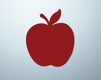 Dark Red Apple Shaped Logo Cover Decal – Vinyl Sticker for Laptops, Notebooks, and Tablets with Apple-Shaped Logos