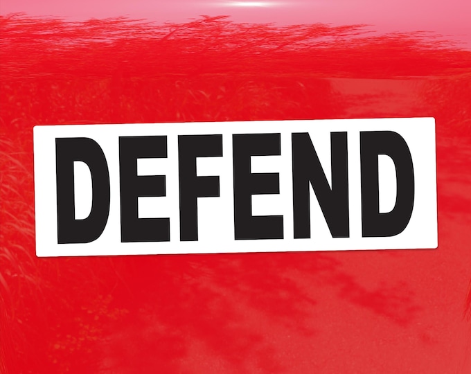 Defend Protest Vinyl Decal – Vibrant Social Justice Sticker for Cars, Laptops, Windows, and More