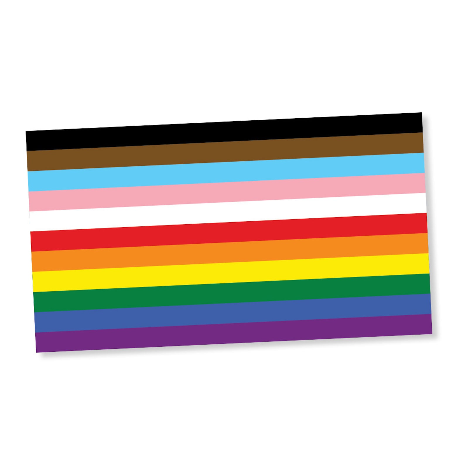 Stripe Inclusive Rainbow Pride Flag Lgbtq Poc Transgender Etsy