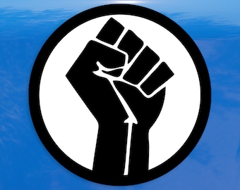 Resist Fist Circle - Vibrant Color Vinyl Decal Sticker