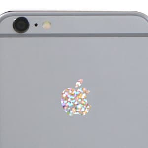 Silver Glitter Sparkle iPhone Apple Color Changer Decal - Vinyl Decal Sticker Phone