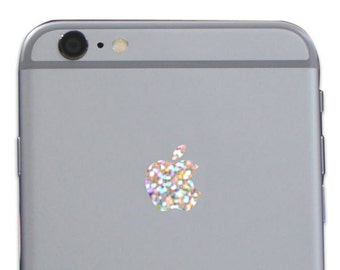 Silver Glitter Sparkle iPhone Apple Color Changer Decal - Vinyl Decal Sticker Phone