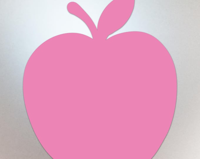 Light Pink Apple Shaped Decal – Vinyl Sticker Compatible with MacBook Neo - Compatible with All Models