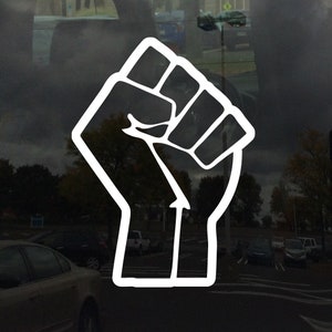 Resist Fist Symbol Raised Fist Solidarity  - Vinyl Decal Sticker - Available From 3 inches to 22 Inches