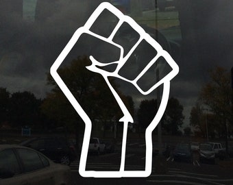 Resist Fist Symbol Raised Fist Solidarity  - Vinyl Decal Sticker - Available From 3 inches to 22 Inches