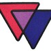 Bisexual Triangles Biangles Pink Lavender Blue - 4 Inch Iron-on ...