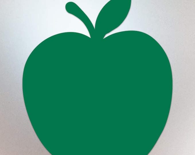Green Apple Shaped Decal – Vinyl Sticker Compatible with MacBook Neo - Compatible with All Models