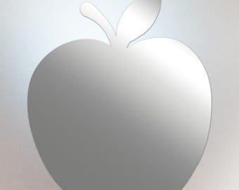 Silver Apple Shaped Decal – Vinyl Sticker Compatible with MacBook Neo - Compatible with All Models