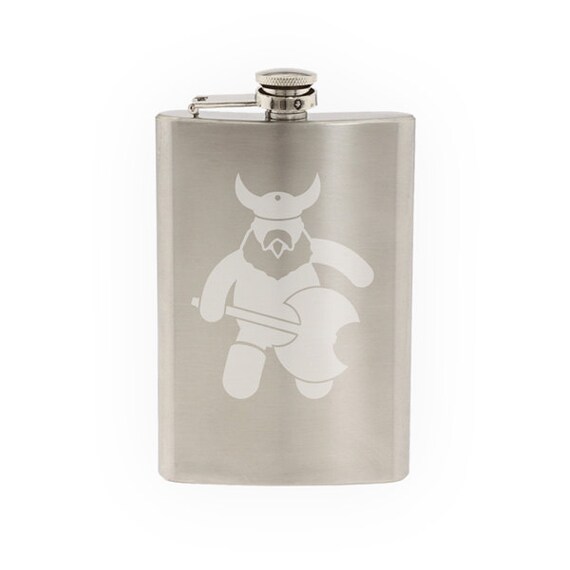 8oz Viking Ale Stainless Steel Flask 8oz Viking Ale Stainless Steel Flask
