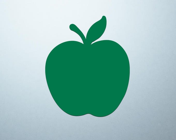 Green Apple Shaped Logo Cover Decal – Vinyl Sticker for Laptops, Notebooks, and Tablets with Apple-Shaped Logos