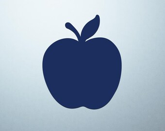 Dark Blue Apple Shaped Logo Cover Decal – Vinyl Sticker for Laptops, Notebooks, and Tablets with Apple-Shaped Logos