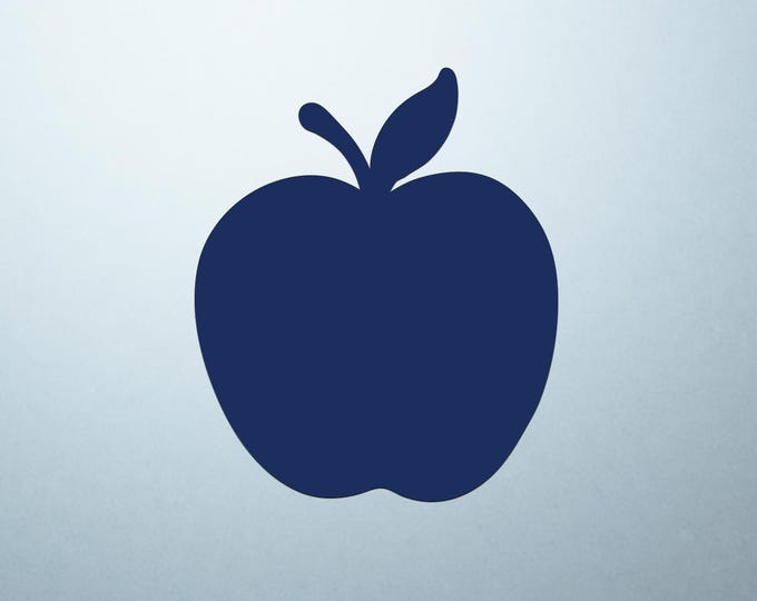 Dark Blue Apple Shaped Logo Cover Decal – Vinyl Sticker for Laptops, Notebooks, and Tablets with Apple-Shaped Logos