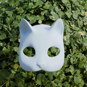Therian Cat Mask | 3D Printable STL File | Feline Mask for Cosplay & Roleplay