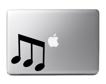 Audiophile#5-3 legged-Music Note -Macbook,Ipad,and Car Decal Custom Colors and Sizes Available