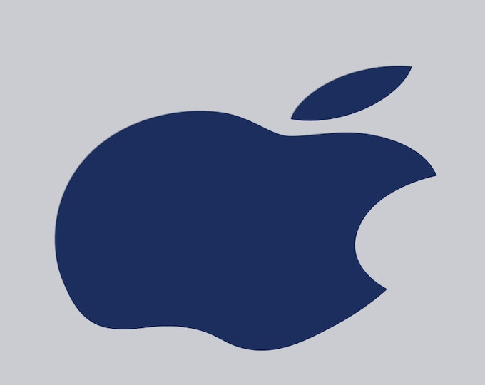 Dark Blue Macbook Apple Color Changer Decal - Opaque Vinyl Decal Sticker for All Macbook Models