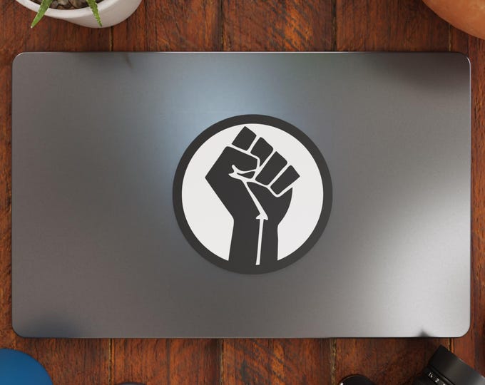 Resist Fist Circle – Vibrant Color Vinyl Decal Sticker for Cars, Laptops, Windows – Durable, Weatherproof, Easy to Apply