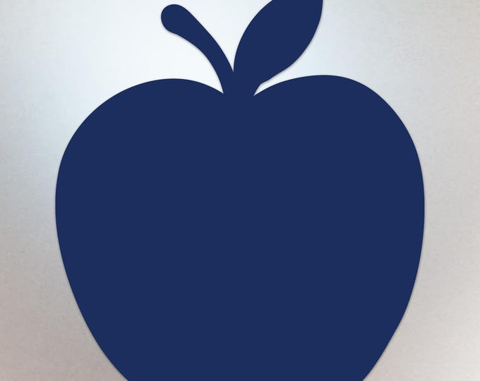 Dark Blue Apple Shaped Decal – Vinyl Sticker Compatible with MacBook Neo - Compatible with All Models