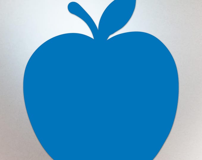Sky Blue Apple Shaped Decal – Vinyl Sticker Compatible with MacBook Neo - Compatible with All Models