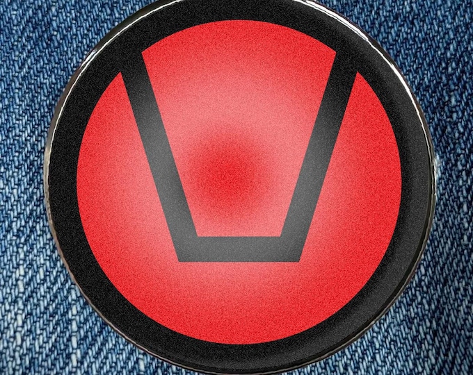 Swinger Symbol Pin – IYKYK Enamel Pin - Circular Printed Art Metal Enamel Pin Metal with a Protective Gloss Epoxy Finish