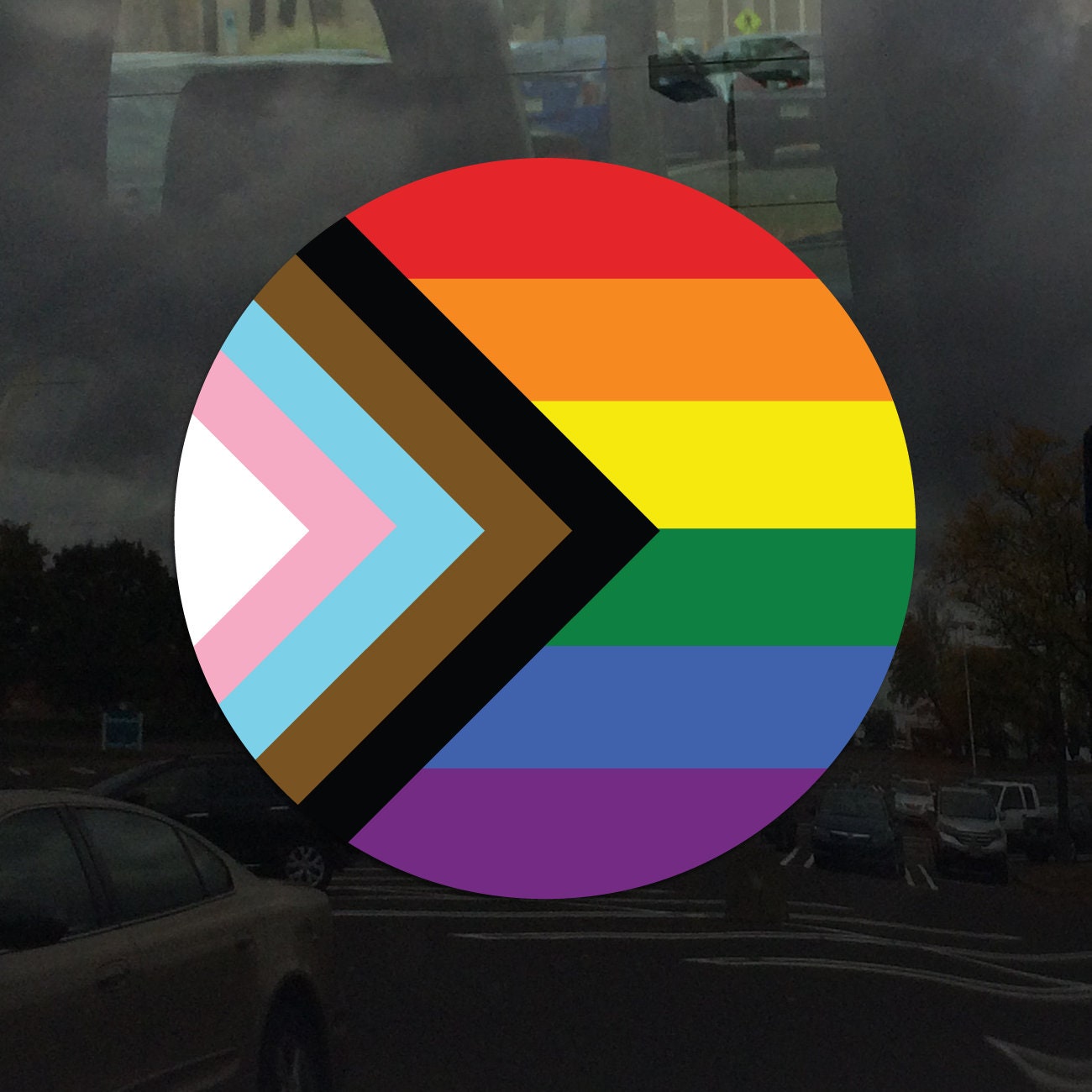 Progress Pride Car Flag 