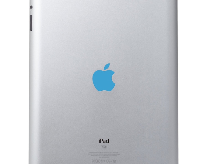 Ice Blue Vinyl Decal Apple Cover - Color Changer - Sized for Ipad