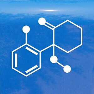 Ketamine Chemical Compound Skeletal Formula Vinyl Decal for Mirrors Glass Metal and more!