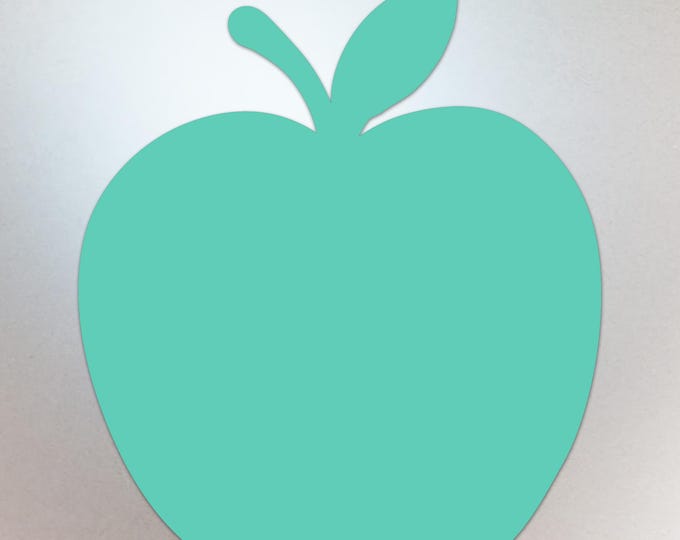 Mint Apple Shaped Decal – Vinyl Sticker Compatible with MacBook Neo - Compatible with All Models