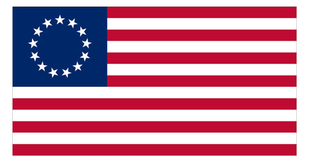 Treize Colonies des Etats-Unis d'Amérique drapeau Betsy Ross liberté ...