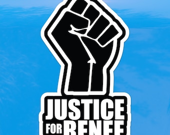Justice for Renee Good Resist Fist Sticker v2  – Protest Vinyl Decal