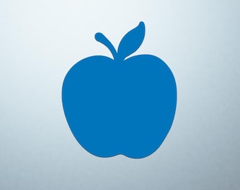 Sky Blue Apple Shaped Logo Cover Decal – Vinyl Sticker for Laptops, Notebooks, and Tablets with Apple-Shaped Logos