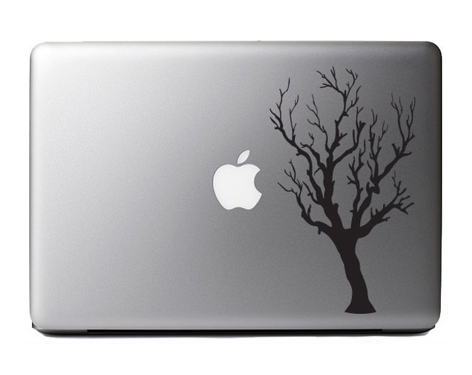 Bare Tree Macbook Window Decal Custom Colors and Sizes Available