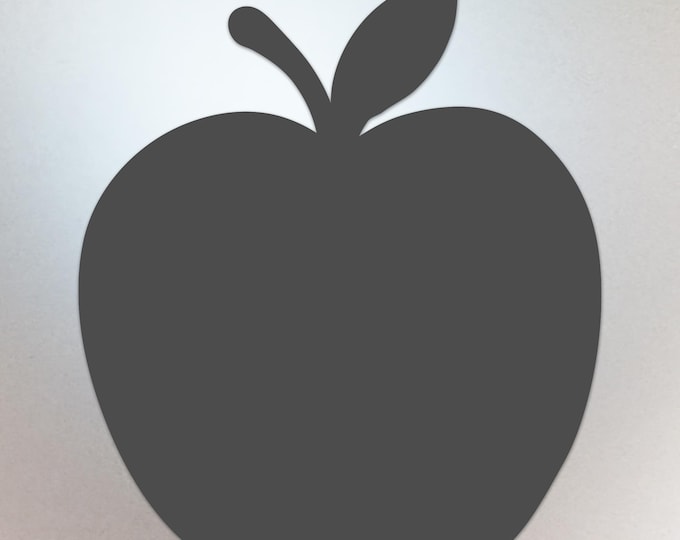 Dark Grey Apple Shaped Decal – Vinyl Sticker Compatible with MacBook Neo - Compatible with All Models