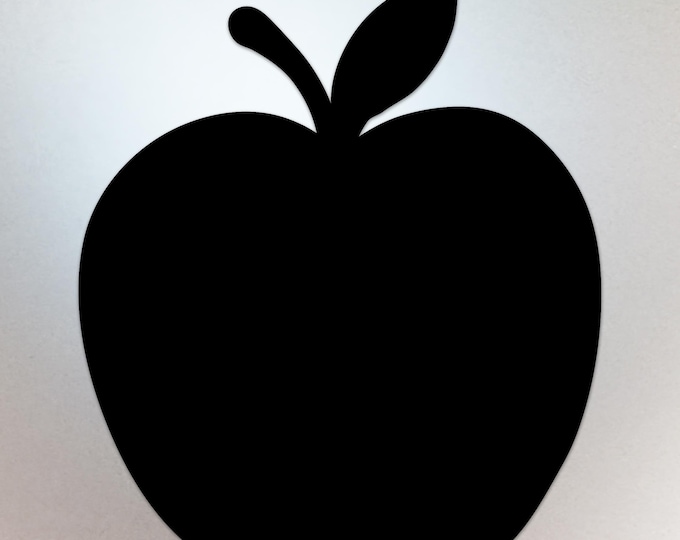 Black Apple Shaped Decal – Vinyl Sticker Compatible with MacBook Neo - Compatible with All Models