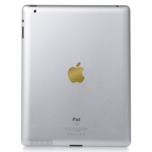Gold Vinyl Decal Apple Cover - Color Changer - Sized for Ipad