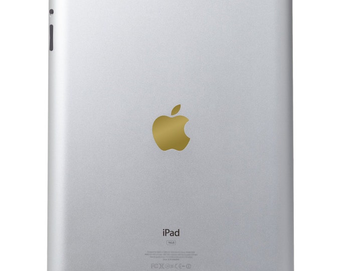 Gold Vinyl Decal Apple Cover - Color Changer - Sized for Ipad